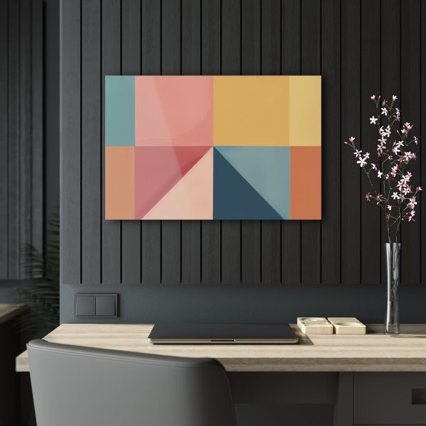 Soft Geometric Pyramid 01 - Acrylic Prints - Image 9