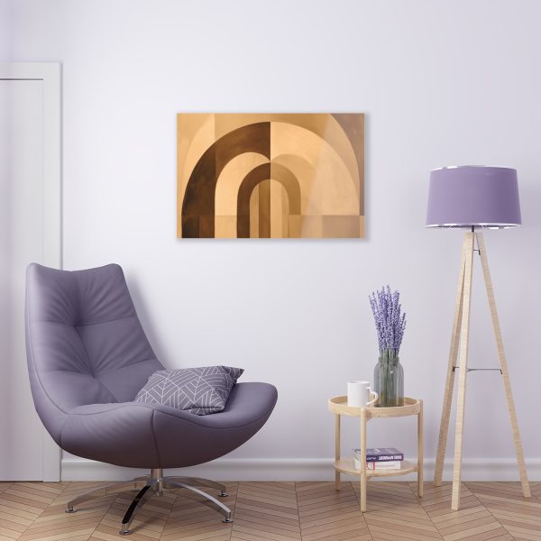 Soft Geometric Archways in Honey Yellow Tone - Acrylic Prints - Image 10