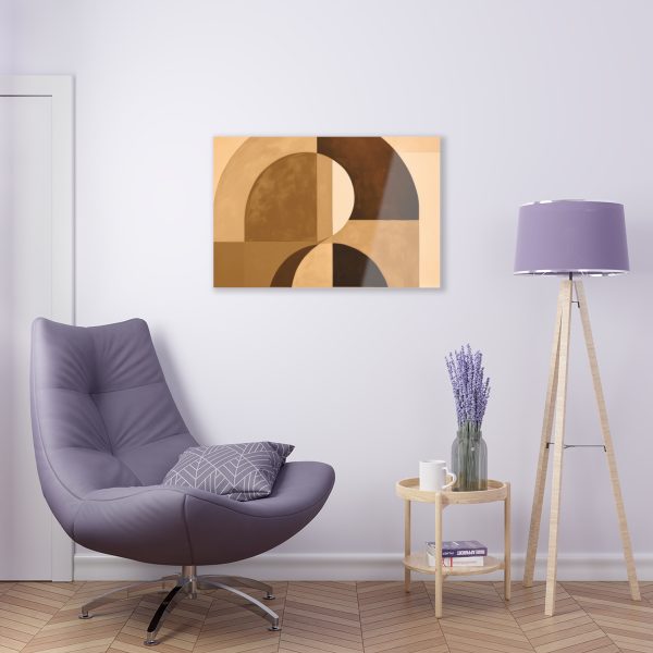 Soft Geometric Windows in Honey Yellow Tone - Acrylic Prints - Image 10