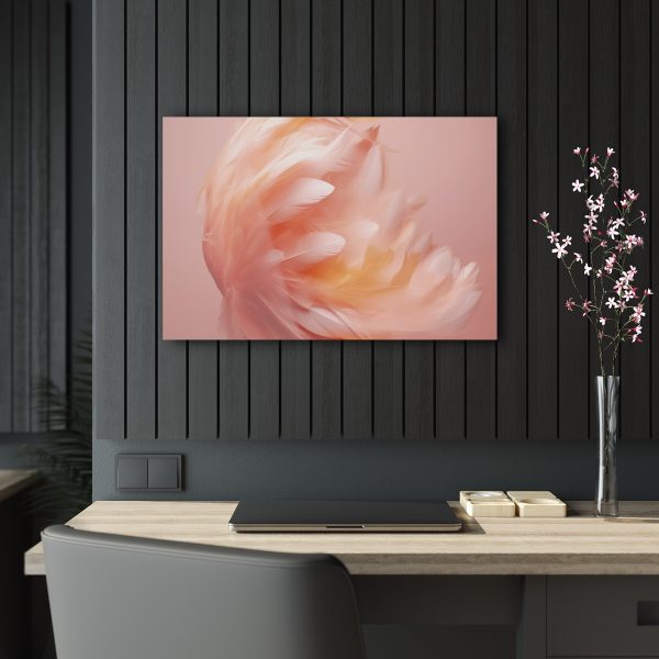 Lovely Fuzzy Feathers in Peach 02 - Acrylic Prints - Image 9