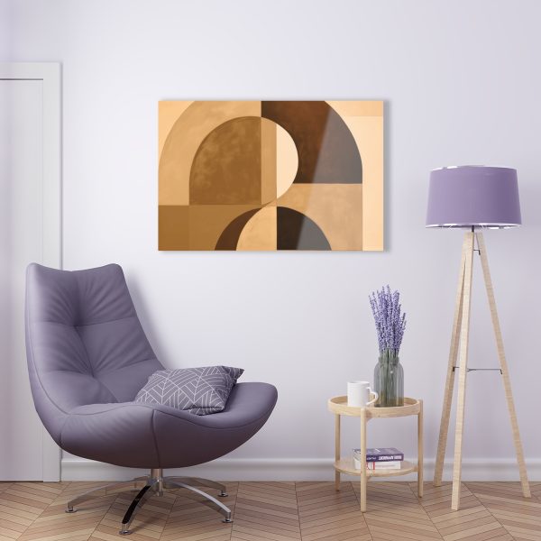 Soft Geometric Windows in Honey Yellow Tone - Acrylic Prints - Image 15