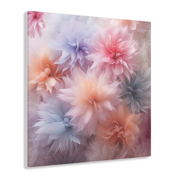 Pastel Palette Fantasy Feather Puffs - Acrylic Prints - Image 36