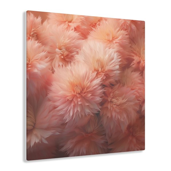 Lovely Fuzzy Buds in Peach 02 - Acrylic Prints