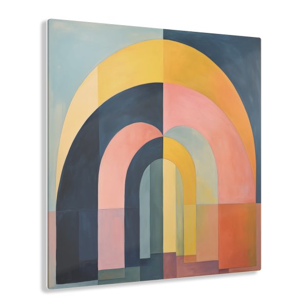 Soft Geometric Archways - Acrylic Prints