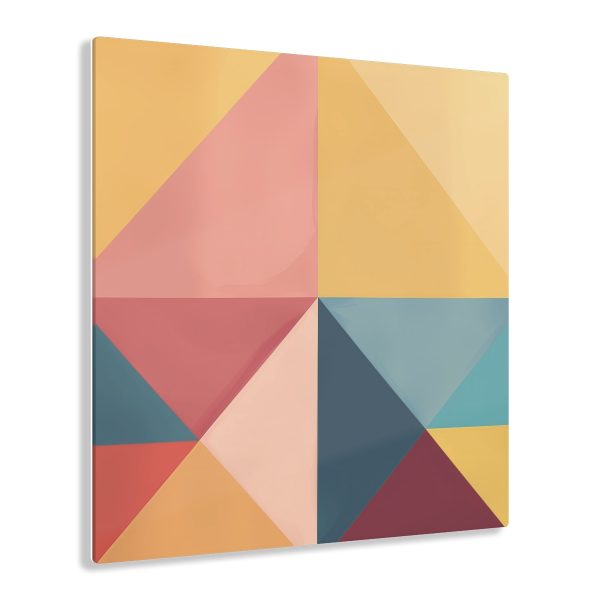 Soft Geometric Pyramid 03 - Acrylic Prints