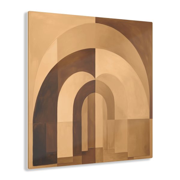 Soft Geometric Archways in Honey Yellow Tone - Acrylic Prints - Image 36