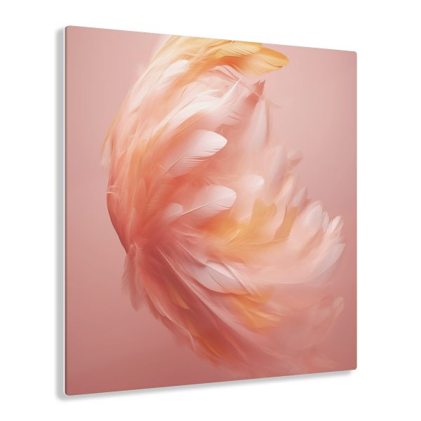 Lovely Fuzzy Feathers in Peach 02 - Acrylic Prints - Image 36