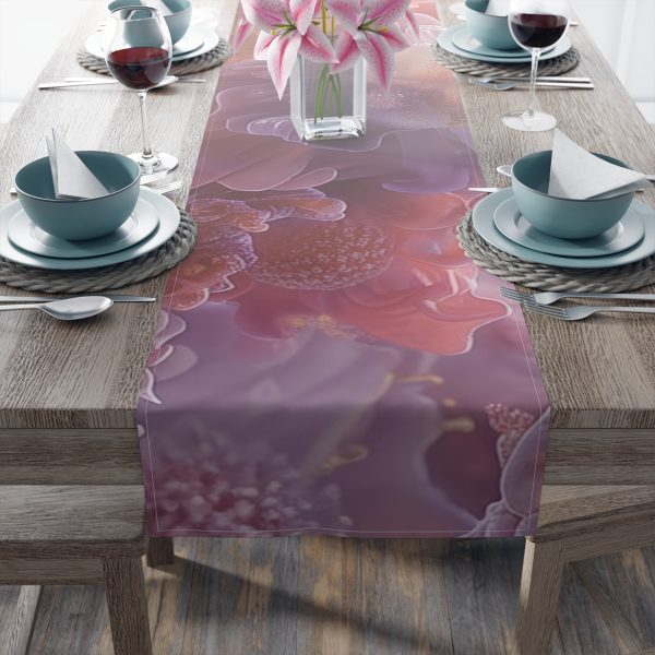 Floral Nebula 05 - Table Runner (Cotton, Poly) - Image 10