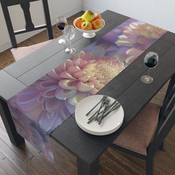 Floral Nebula 06 - Table Runner (Cotton, Poly) - Image 9