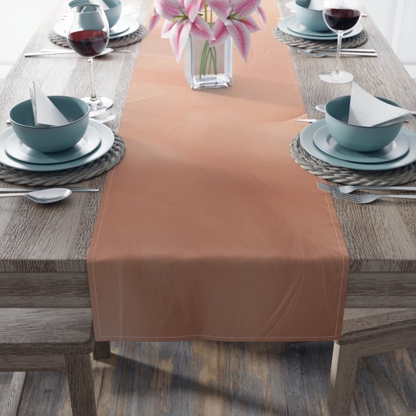 Lovely Fuzzy Feathers in Peach 01 - Table Runner (Cotton, Poly) - Image 10