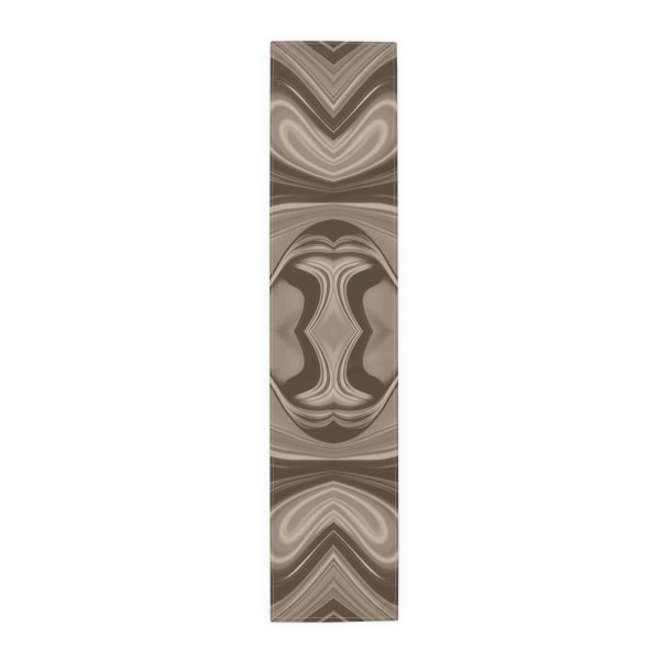 Lipnotic Kaleidoscope Background In Almondine 02 - Table Runner (Cotton, Poly) - Image 6