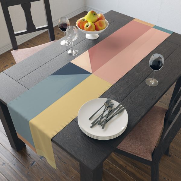 Soft Geometric Pyramid 01 - Table Runner (Cotton, Poly) - Image 9