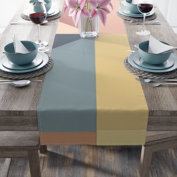 Soft Geometric Pyramid 01 - Table Runner (Cotton, Poly) - Image 10