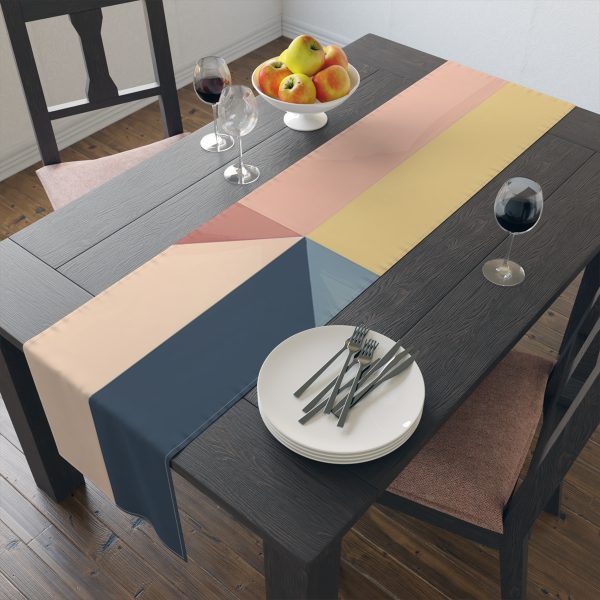 Soft Geometric Pyramid 02 - Table Runner (Cotton, Poly) - Image 9