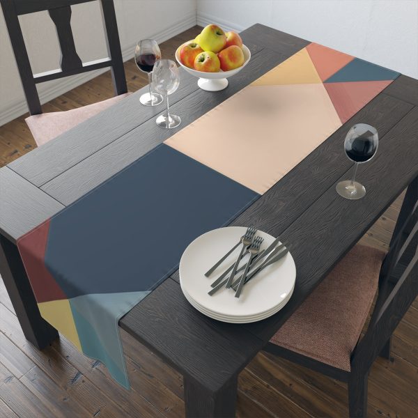 Soft Geometric Pyramid 03 - Table Runner (Cotton, Poly) - Image 9