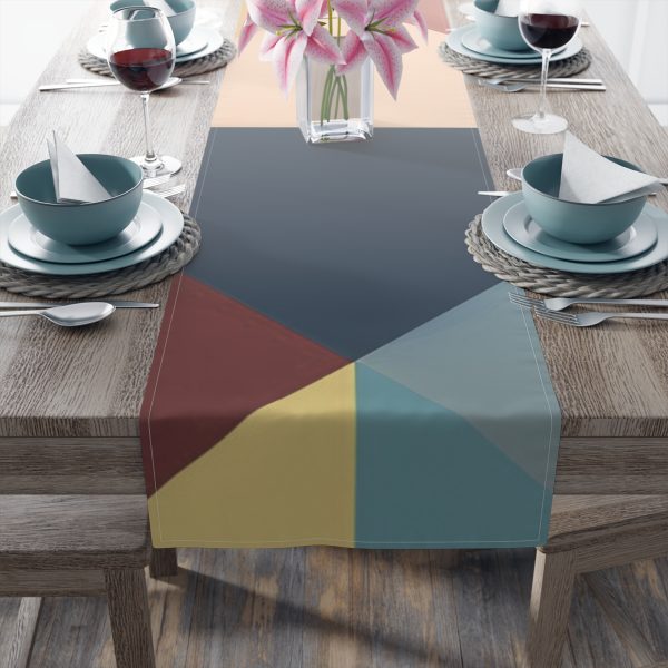 Soft Geometric Pyramid 03 - Table Runner (Cotton, Poly) - Image 10