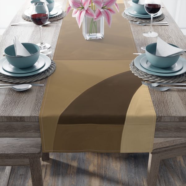 Soft Geometric Windows in Honey Yellow Tone - Table Runner (Cotton, Poly) - Image 10