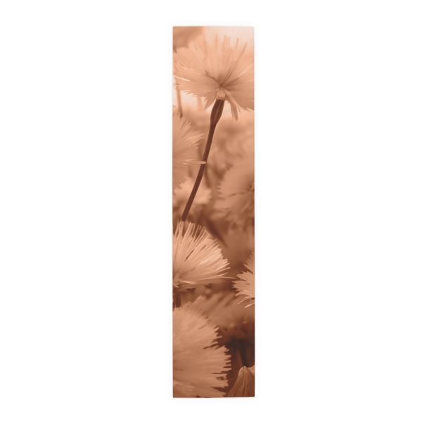 Fuzzy Dandelion Fantasy in Peach Fuzz Tone - Table Runner (Cotton, Poly) - Image 11