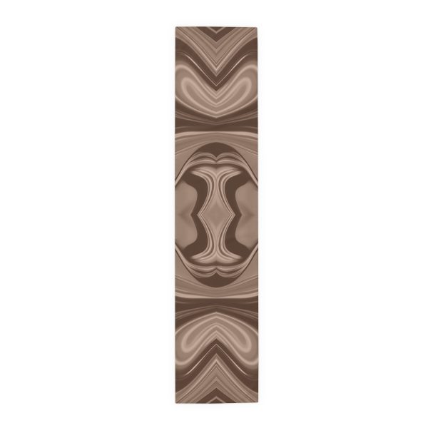 Lipnotic Kaleidoscope Background In Almondine 02 - Table Runner (Cotton, Poly) - Image 11