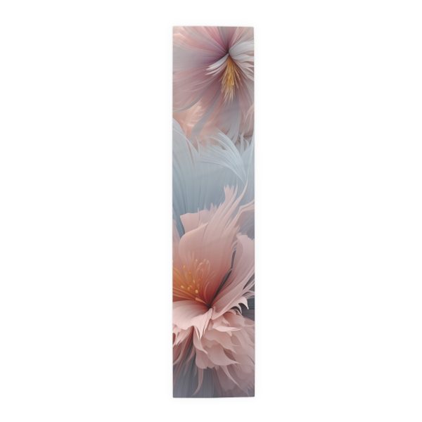 Powder Pink and Baby Blue Feathery Floral - Table Runner (Cotton, Poly) - Image 11