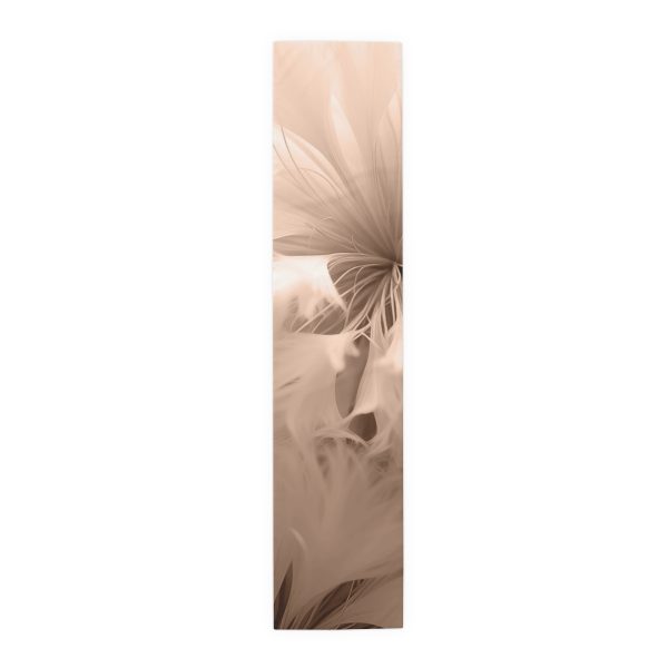 Soft Fantasy Feather Puffs in Peach Puree Tone  - Table Runner (Cotton, Poly) - Image 11