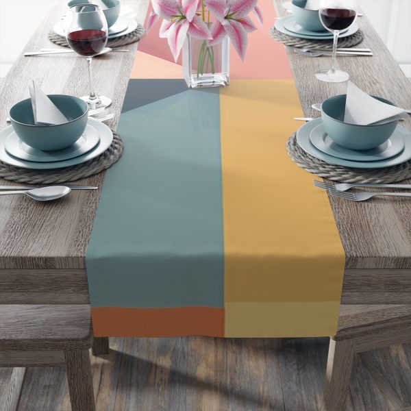 Soft Geometric Pyramid 01 - Table Runner (Cotton, Poly) - Image 15