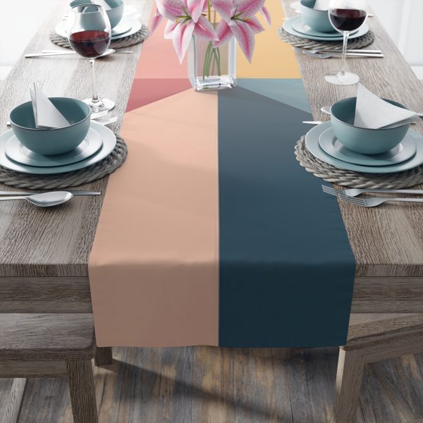 Soft Geometric Pyramid 02 - Table Runner (Cotton, Poly) - Image 15