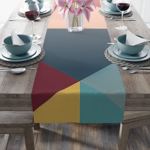 Soft Geometric Pyramid 03 - Table Runner (Cotton, Poly) - Image 15