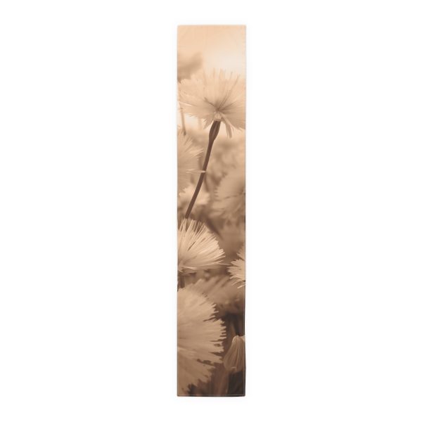 Fuzzy Dandelion Fantasy in Peach Fuzz Tone - Table Runner (Cotton, Poly) - Image 16