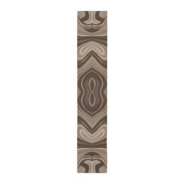 Lipnotic Kaleidoscope Background In Almondine 04 - Table Runner (Cotton, Poly) - Image 16