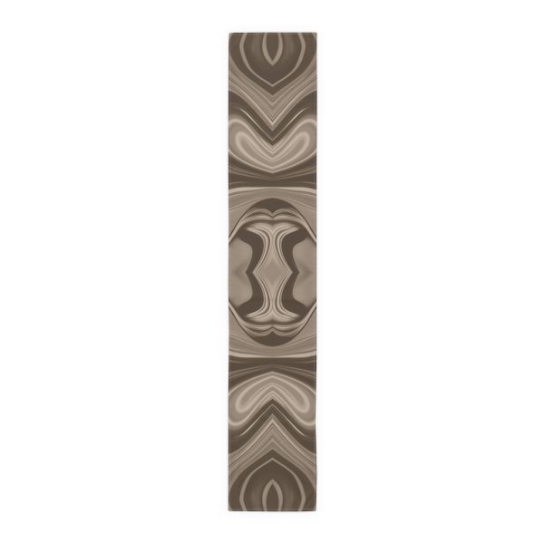 Lipnotic Kaleidoscope Background In Almondine 02 - Table Runner (Cotton, Poly) - Image 16