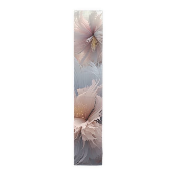 Powder Pink and Baby Blue Feathery Floral - Table Runner (Cotton, Poly) - Image 16