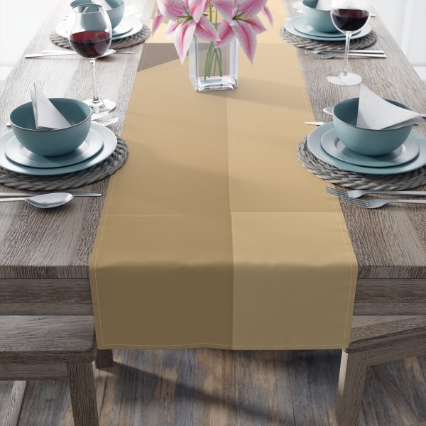 Soft Geometric Pyramid 01 in Honey Yellow Tone - Table Runner (Cotton, Poly) - Image 20