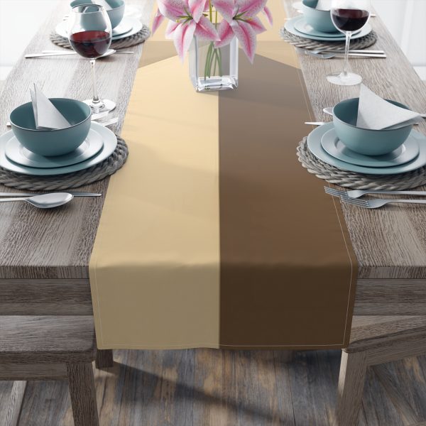 Soft Geometric Pyramid 02 in Honey Yellow Tone - Table Runner (Cotton, Poly) - Image 20