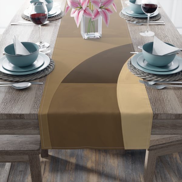 Soft Geometric Windows in Honey Yellow Tone - Table Runner (Cotton, Poly) - Image 20