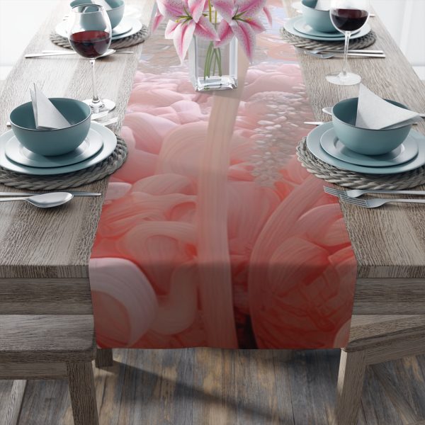 Foamy Floral Fusion 01 - Table Runner (Cotton, Poly) - Image 5