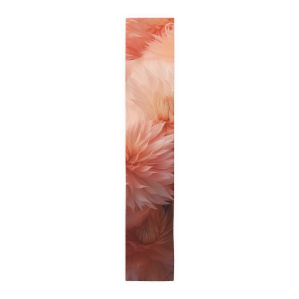 Lovely Fuzzy Buds in Peach 02 - Table Runner (Cotton, Poly)