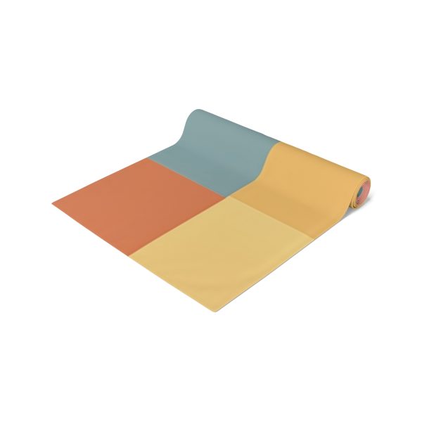 Soft Geometric Pyramid 01 - Table Runner (Cotton, Poly) - Image 2