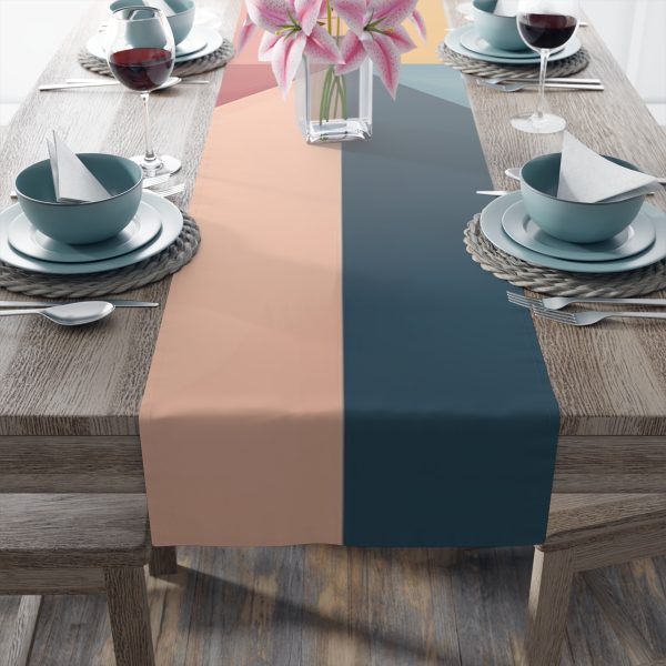 Soft Geometric Pyramid 02 - Table Runner (Cotton, Poly) - Image 5