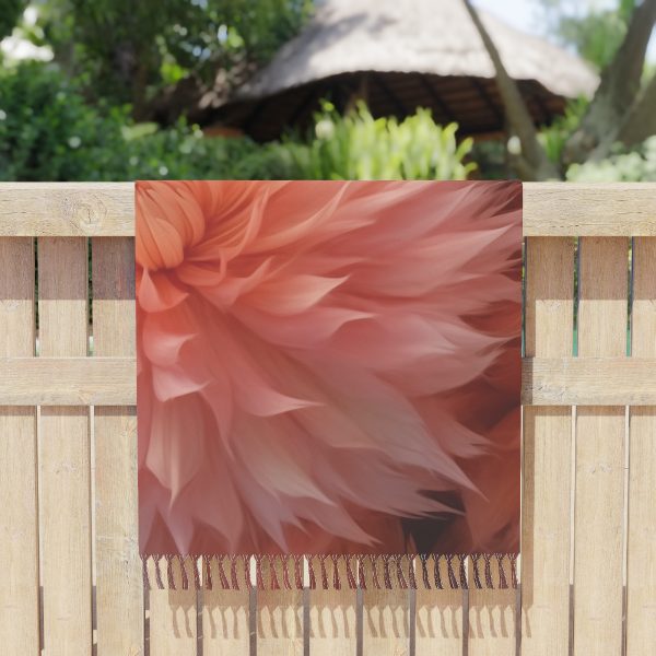 Lovely Fuzzy Buds in Peach 01 - Boho Beach Cloth - Image 5