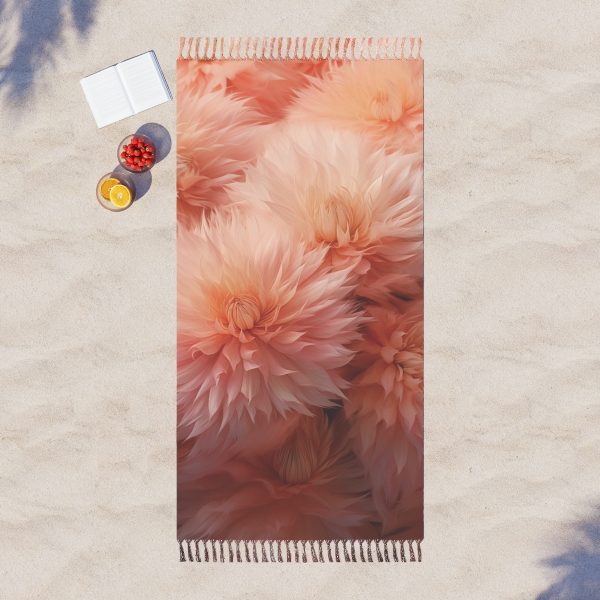 Lovely Fuzzy Buds in Peach 02 - Boho Beach Cloth - Image 3