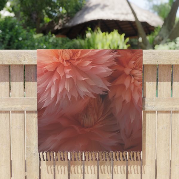 Lovely Fuzzy Buds in Peach 02 - Boho Beach Cloth - Image 5