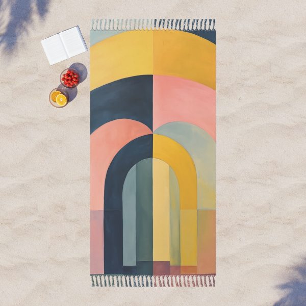 Soft Geometric Archways - Boho Beach Cloth - Image 3