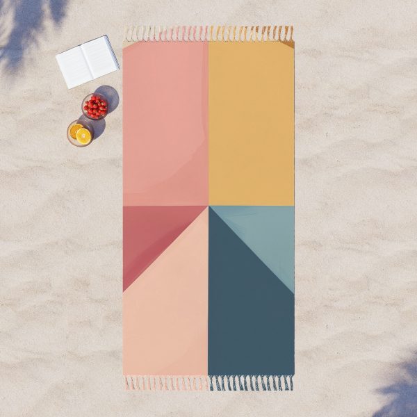 Soft Geometric Pyramid 02 - Boho Beach Cloth - Image 3