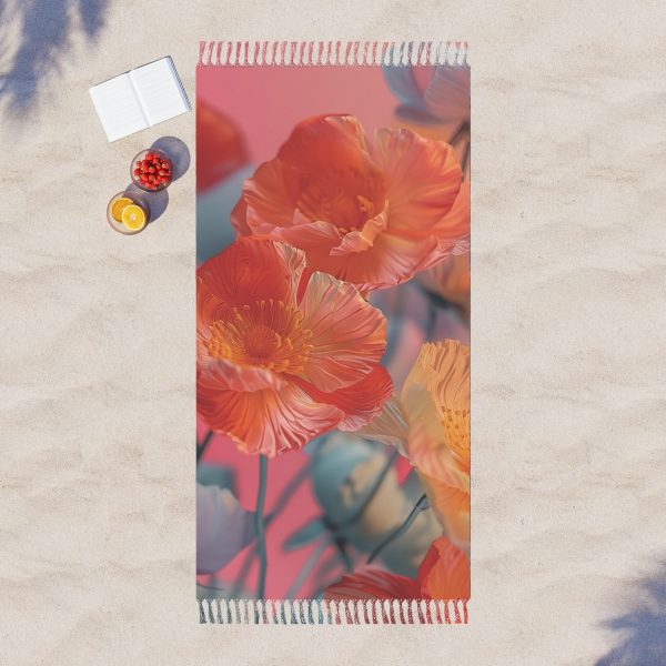 Bright Fantasy Floral 05 - Boho Beach Cloth - Image 3