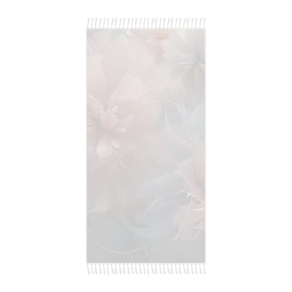 Powder Pink and Baby Blue Feathery Floral - Boho Beach Cloth - Image 2