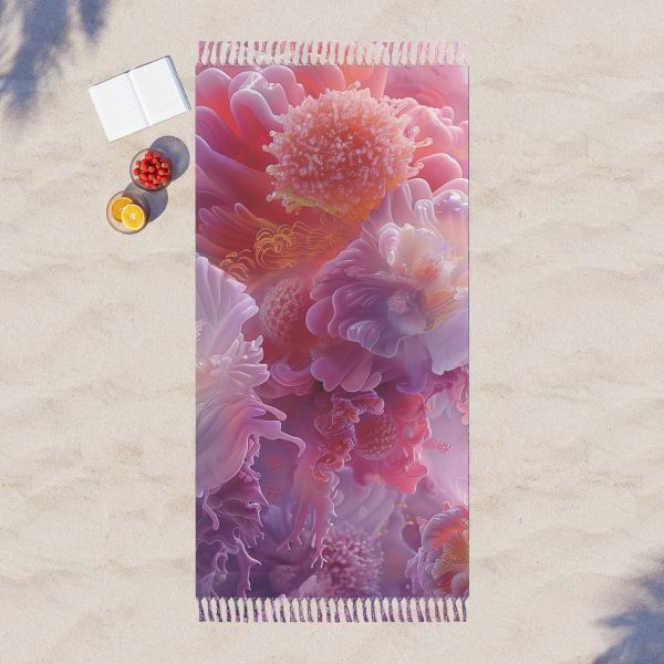 Floral Nebula 05 - Boho Beach Cloth - Image 3