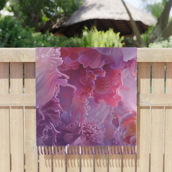 Floral Nebula 05 - Boho Beach Cloth - Image 5