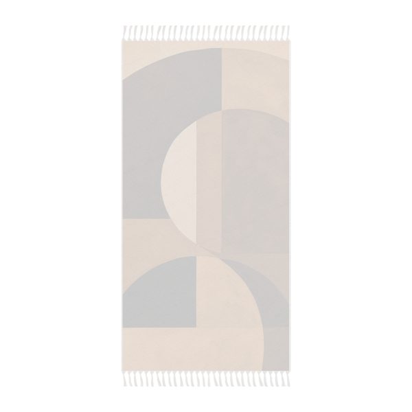 Soft Geometric Windows in Honey Yellow Tone - Boho Beach Cloth - Image 2