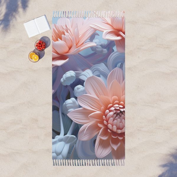 Foamy Floral Fusion 02 - Boho Beach Cloth - Image 3